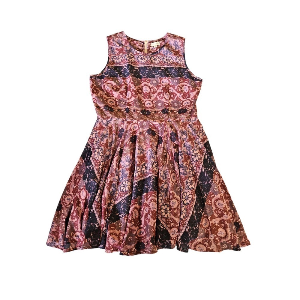 Maison Jules Women's Multicolor Floral Dress Sz XL